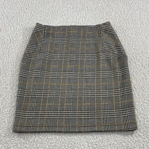 New Look Glen Plaid Pencil Skirt in Black, White & Mustard